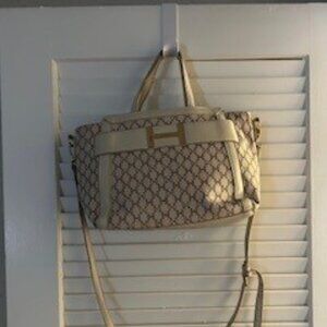 Vintage H By Halston Winter White Shoulder Bag Purse